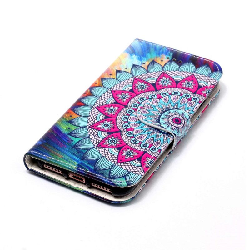 Leren Hoesje Voor Samsung Galaxy S24 5g Mandala-bandpatroon