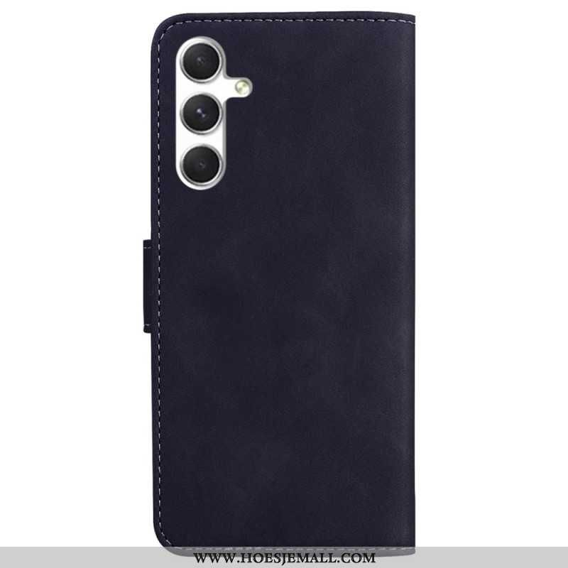 Leren Hoesje Voor Samsung Galaxy S24 5g Vlinder Met Riem