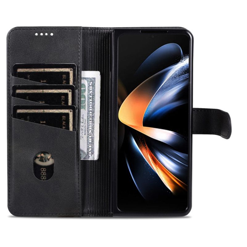 Bescherming Hoesje Samsung Galaxy Z Fold 6 Azns Leerstijl