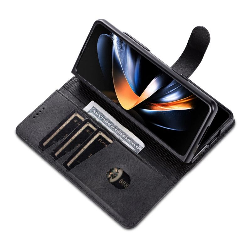 Bescherming Hoesje Samsung Galaxy Z Fold 6 Azns Leerstijl