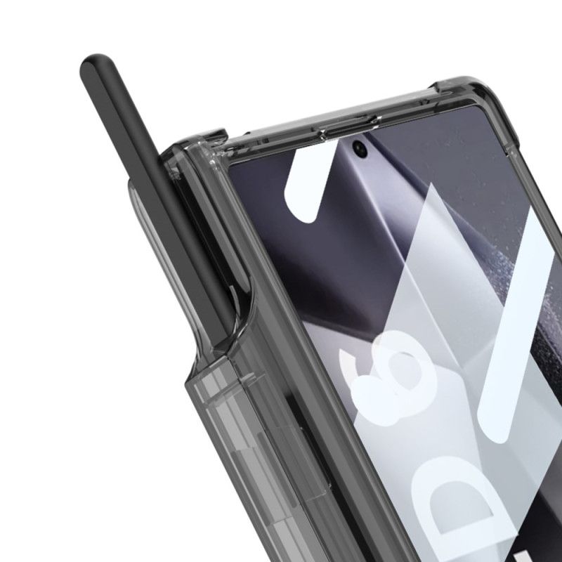 Case Hoesje Samsung Galaxy Z Fold 6 Telefoonhoesje Transparante Stylushouder En Steun Gkk