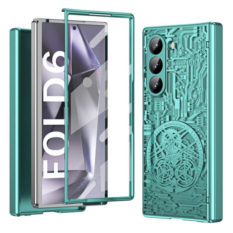 Cover Hoesje Samsung Galaxy Z Fold 6 Telefoonhoesje Mechanische Legend-serie