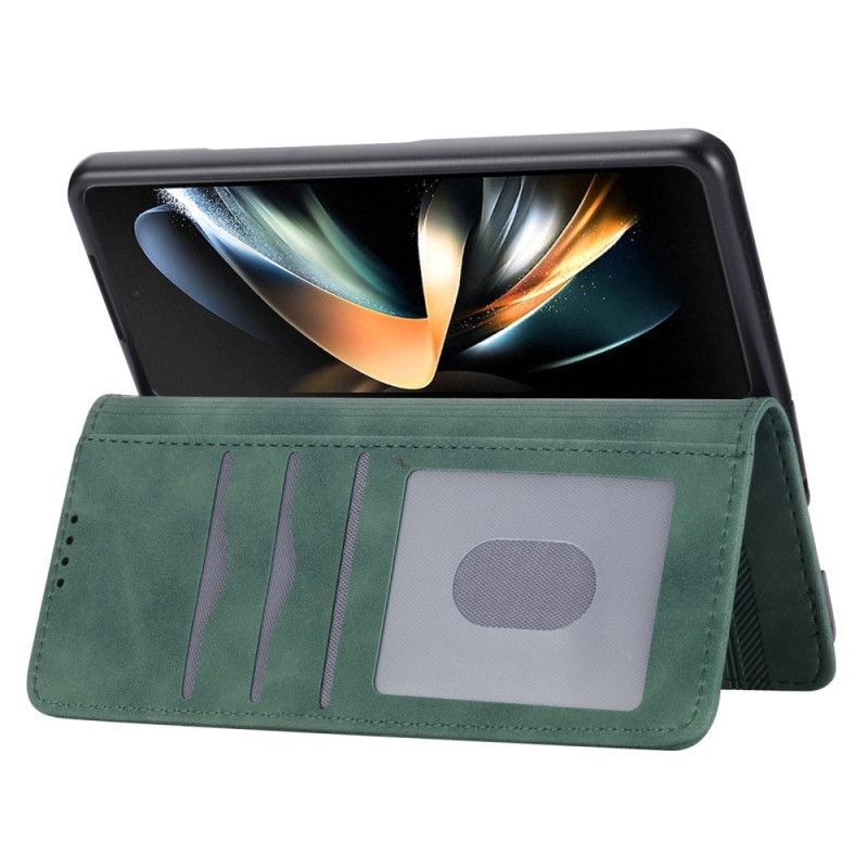 Flip Case Leren Samsung Galaxy Z Fold 6 Dierfeng