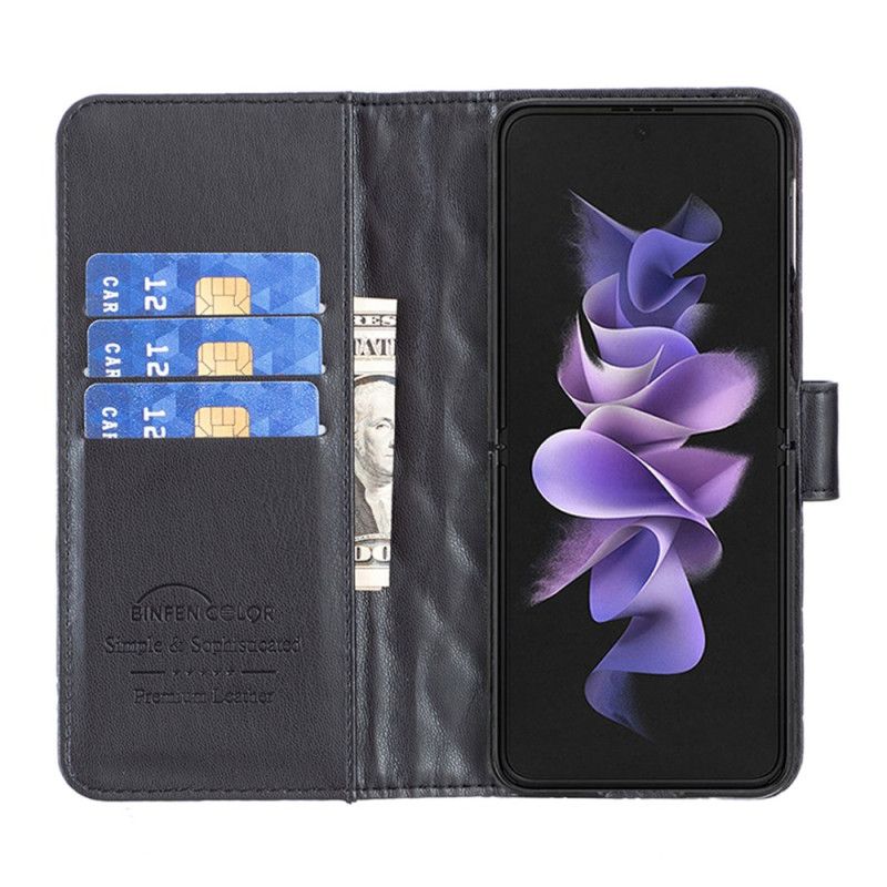 Flip Case Leren Samsung Galaxy Z Fold 6 Gewatteerd