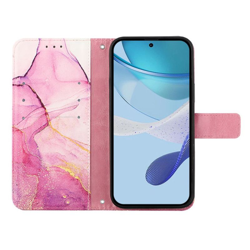 Folio-hoesje Samsung Galaxy Z Fold 6 Telefoonhoesje Marmeren Band