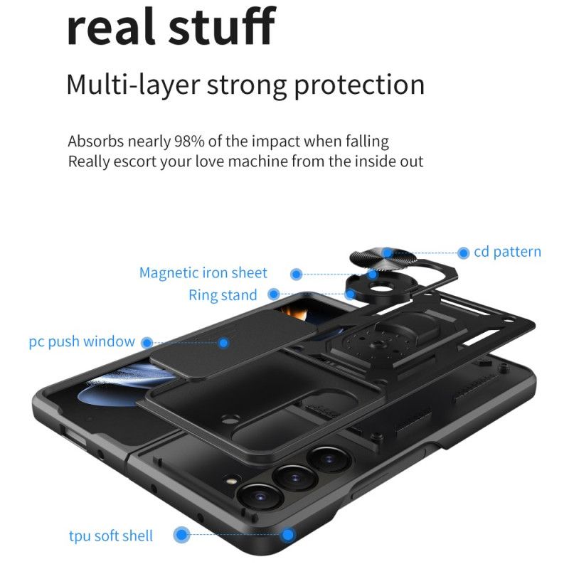 Hoesje Samsung Galaxy Z Fold 6 Lensbeschermer En Ondersteuning