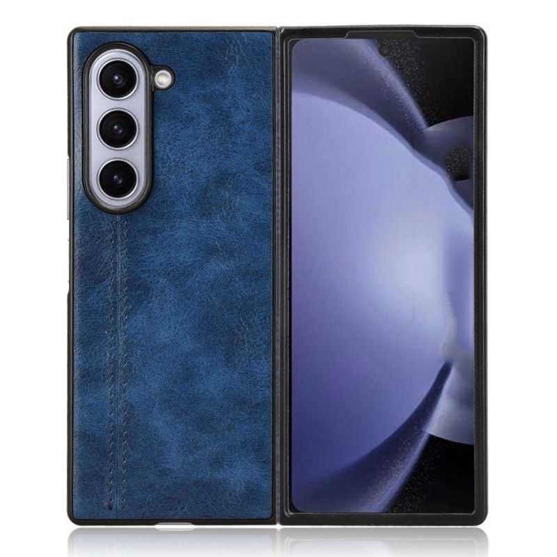 Hoesje Voor Samsung Galaxy Z Fold 6 Imitatieleren Stiksels