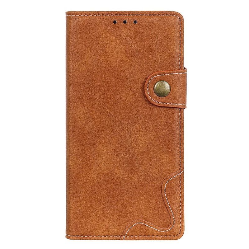 Flip Case voor Samsung Galaxy S23 5G Artistieke Knop