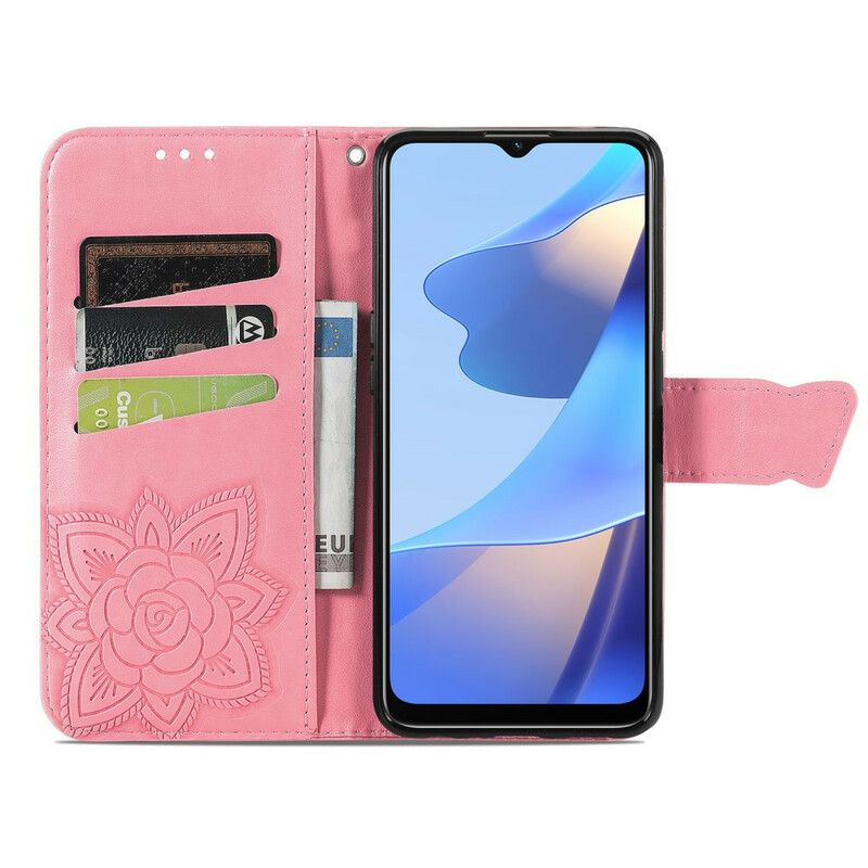 Folio-hoesje Oppo A16 / A16s Telefoonhoesje Halve Vlinders