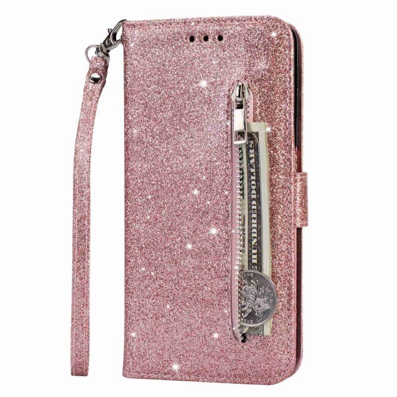 Flip Case voor Samsung Galaxy S23 Ultra 5G Glitter Portemonnee