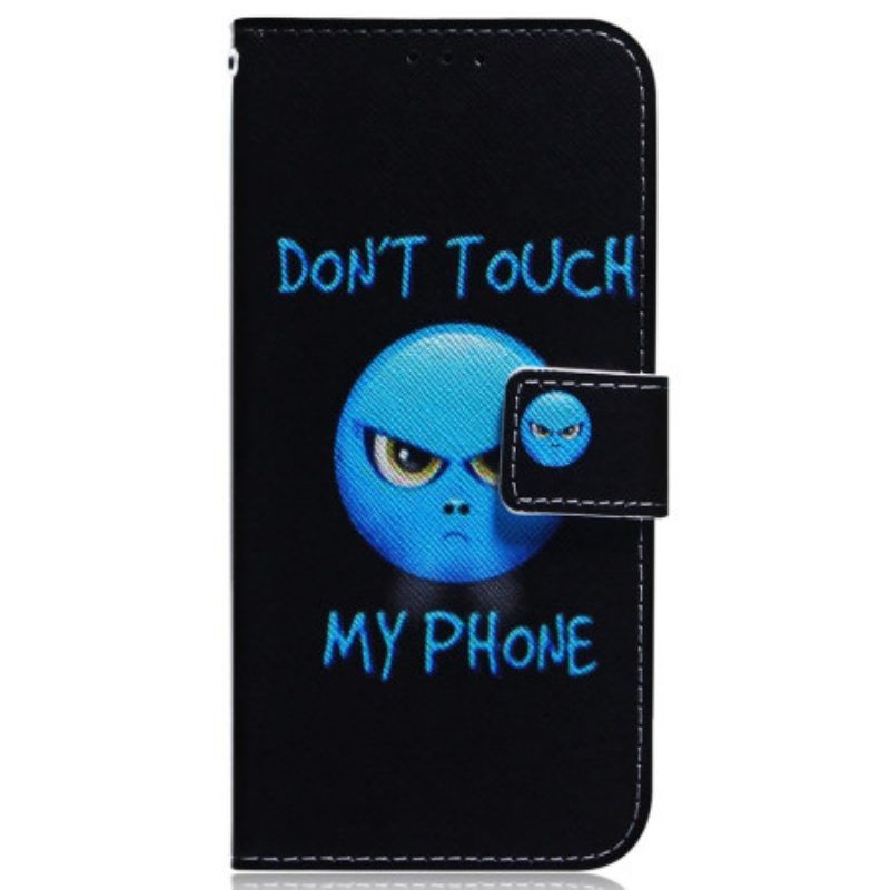 Folio-hoesje voor Samsung Galaxy S23 Ultra 5G Emoji-telefoon