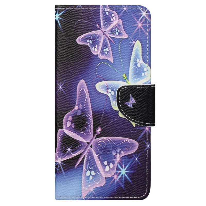 Folio-hoesje voor Samsung Galaxy S23 Ultra 5G Sublieme Vlinders