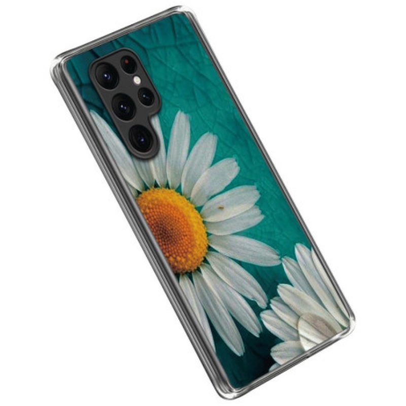 Hoesje voor Samsung Galaxy S23 Ultra 5G Madeliefjes