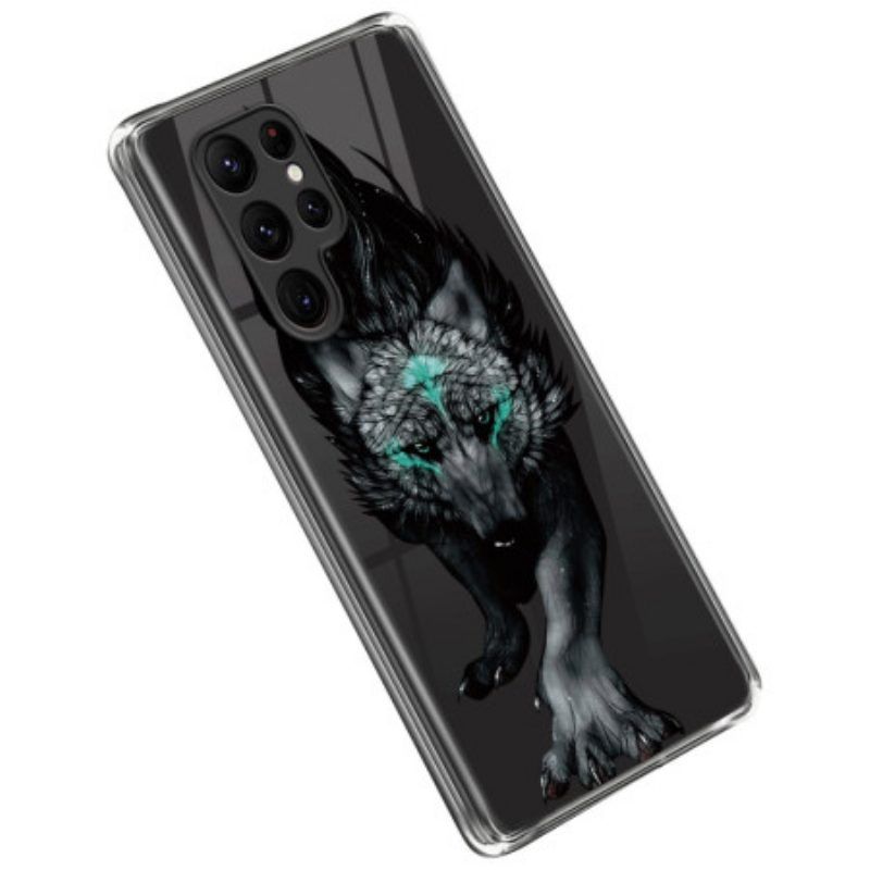 Hoesje voor Samsung Galaxy S23 Ultra 5G Trotse Wolf