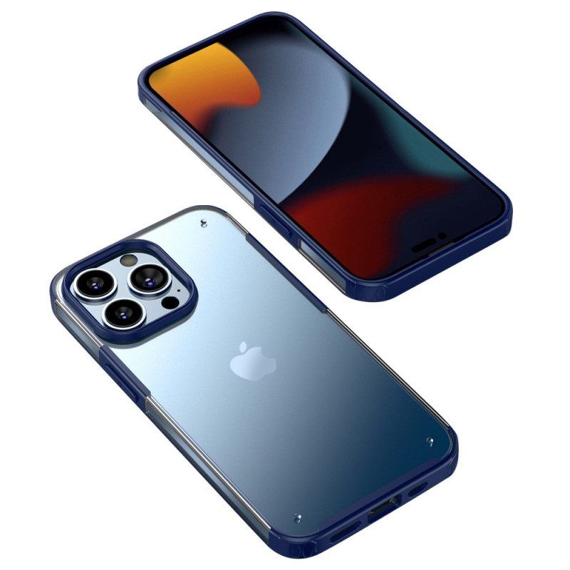 Hoesje voor iPhone 14 Pro Max Doorschijnende Siliconen Randen