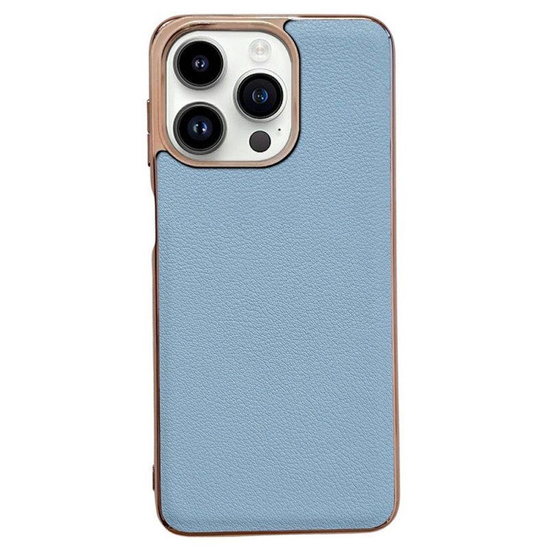 Hoesje voor iPhone 14 Pro Max Echt Leer