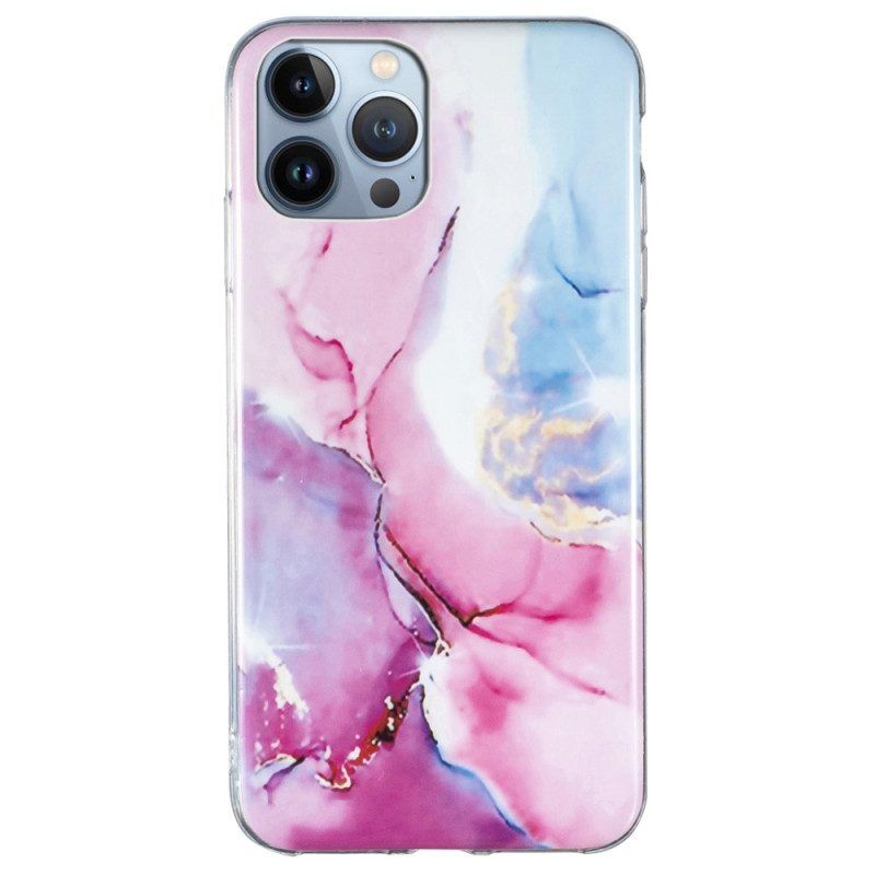 Hoesje voor iPhone 15 Pro Intens Marmer