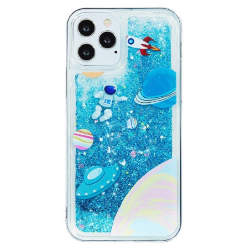 Hoesje voor iPhone 15 Pro Ruimteglitter