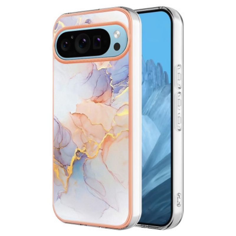 Case Hoesje Google Pixel 9 Pro Telefoonhoesje Gekleurd Marmer