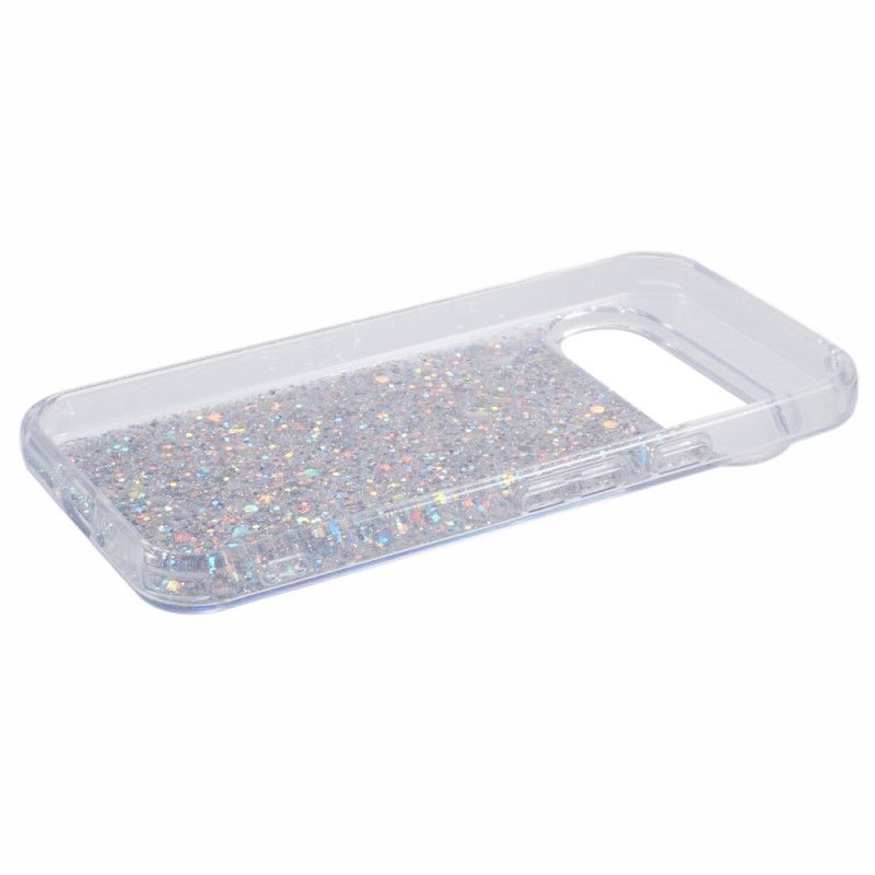 Case Hoesje Google Pixel 9 Pro Telefoonhoesje Glitter-ontwerp