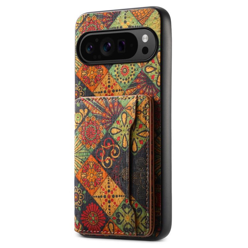 Cover Hoesje Google Pixel 9 Pro Telefoonhoesje Kaarthouder Met Bloemen