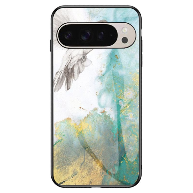 Hoesje Google Pixel 9 Pro Marmer Gehard Glas