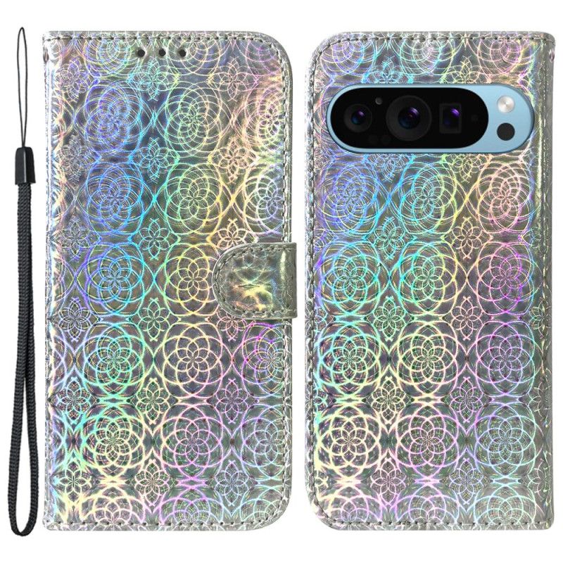 Leren Hoesje Google Pixel 9 Pro Discostijl Bescherming Hoesje