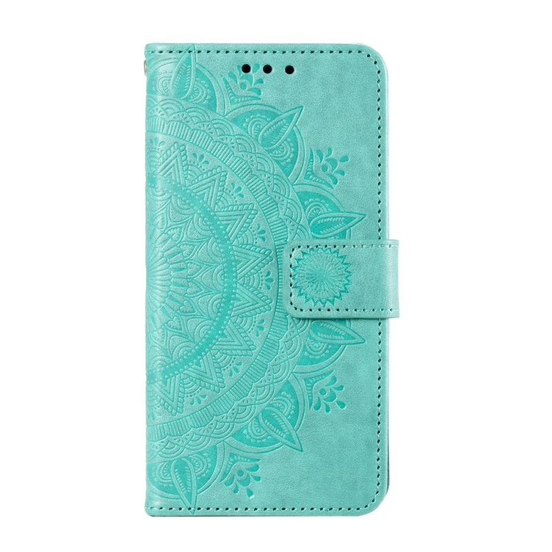 Leren Hoesje Google Pixel 9 Pro Mandala Zon Met Riem Bescherming Hoesje