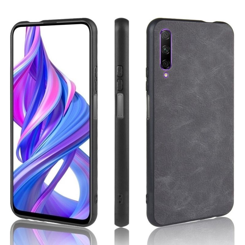 Case Hoesje Honor 9X Pro Zwart Telefoonhoesje Premium Leereffect