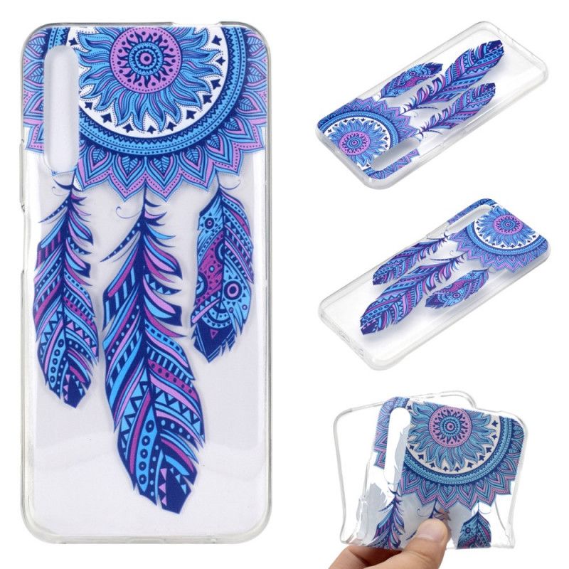 Cover Hoesje Honor 9X Pro Telefoonhoesje Dromenvanger Blauwe Veren