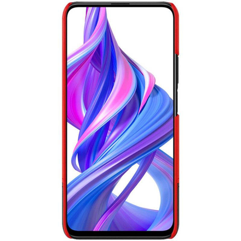 Hoesje Honor 9X Pro Rood Zwart Imak Ruiyi Serie Leereffect