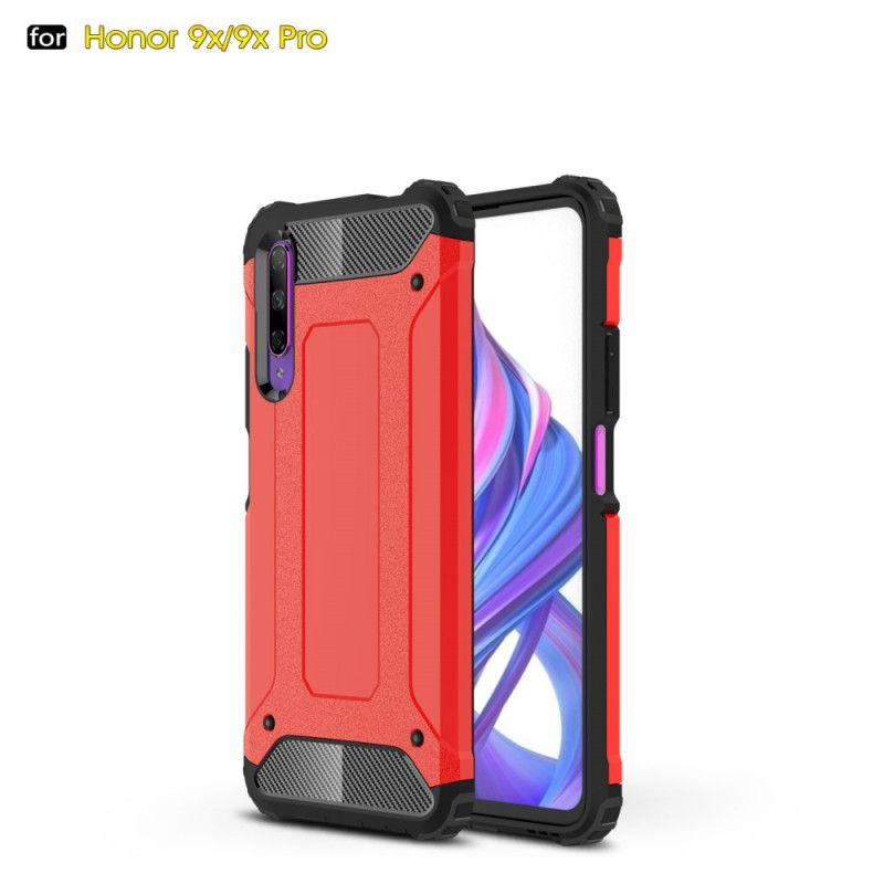 Hoesje voor Honor 9X Pro Rood Zwart Overlevende