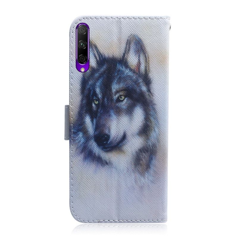 Leren Hoesje Honor 9X Pro Blik Van Een Hond