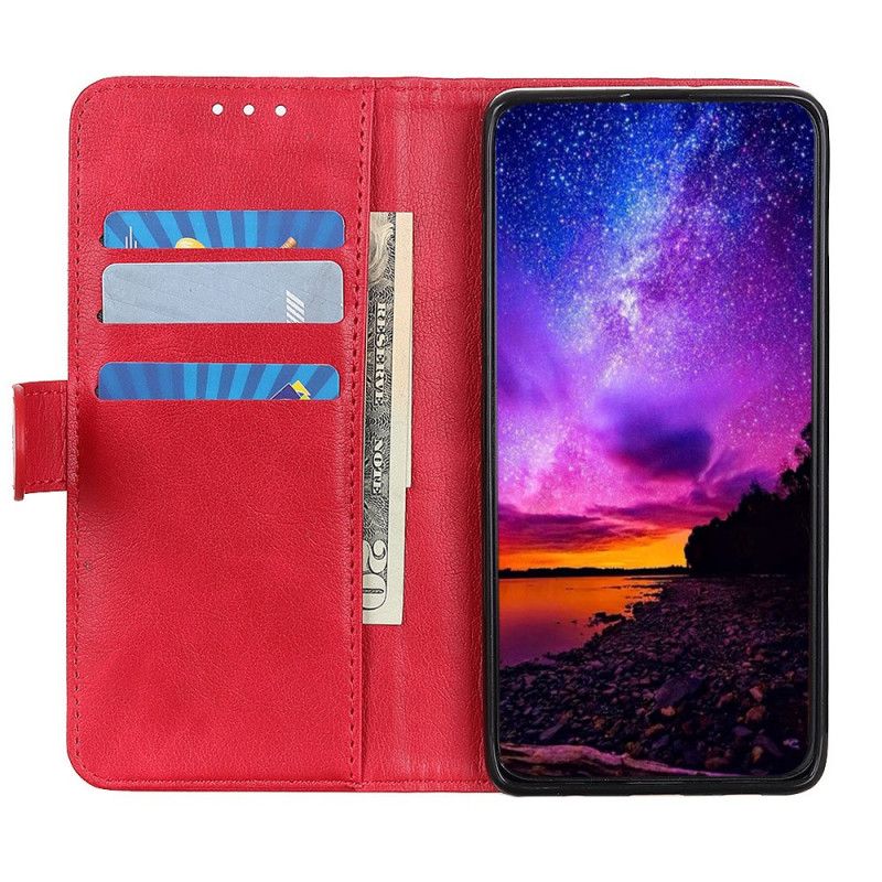 Leren Hoesje Honor 9X Pro Zwart Telefoonhoesje Klassiek Afgewerkt Leer