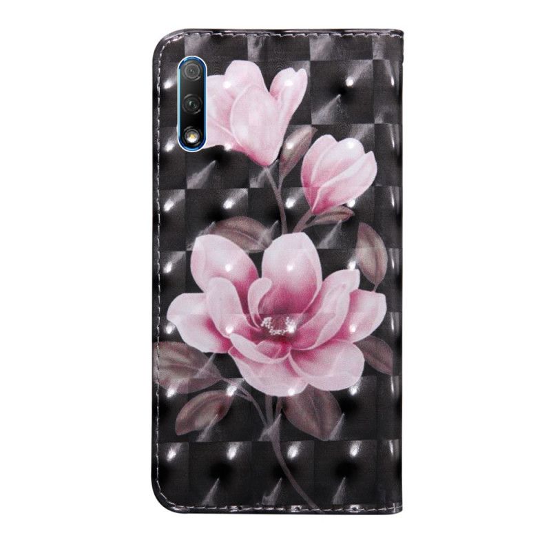 Leren Hoesje voor Honor 9X Pro Bloemen Bloeien