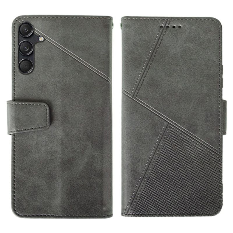 Flip Case Leren Samsung Galaxy M55 5g Idewei Lanière-lijnen