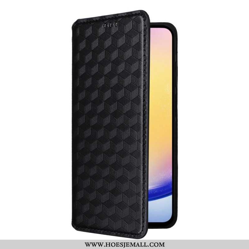 Folio-hoesje Samsung Galaxy M55 5g Ruitpatroon