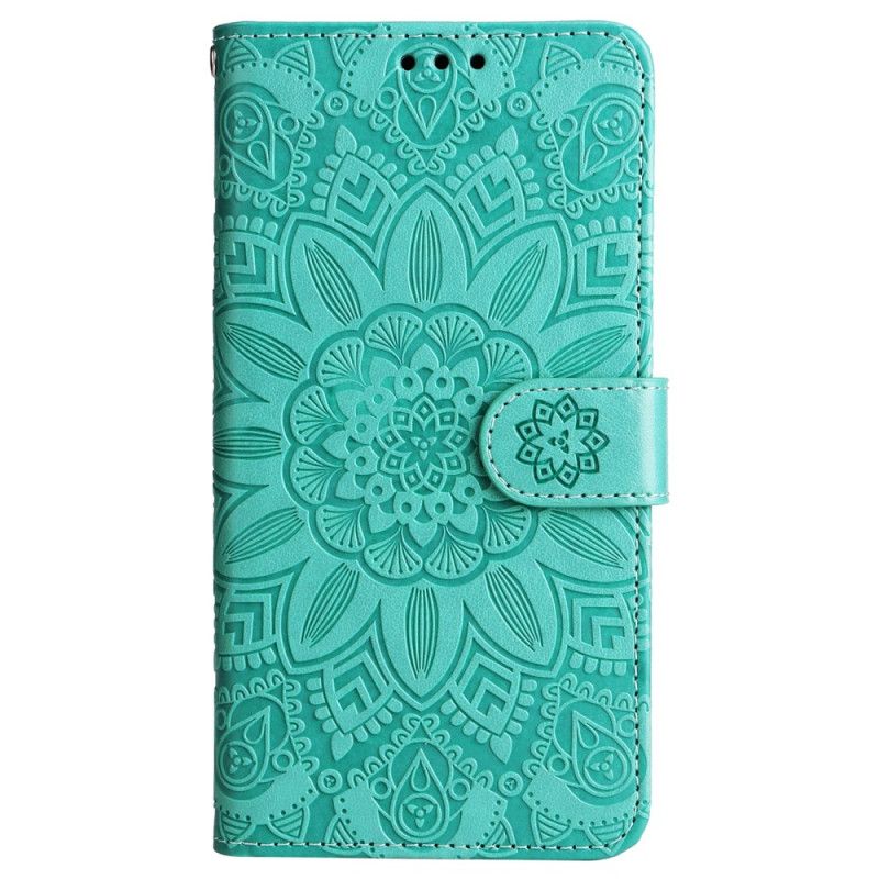 Leren Hoesje Voor Samsung Galaxy M55 5g Mandala Met Koord