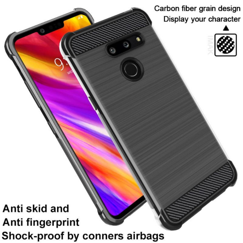 Hoesje ThinQ LG G8 ThinQ Imak Geborstelde Koolstofvezel