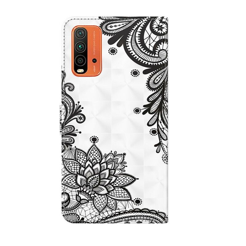 Flip Case Leren Xiaomi Redmi 9t Chique Kant