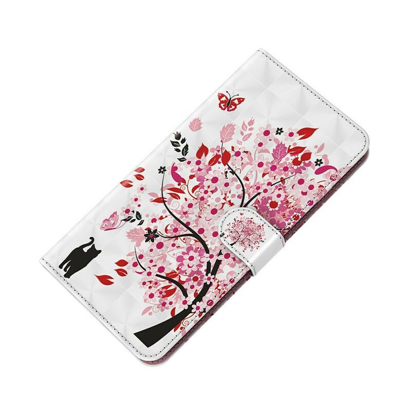 Folio-hoesje Xiaomi Redmi 9t Telefoonhoesje Roze Boom