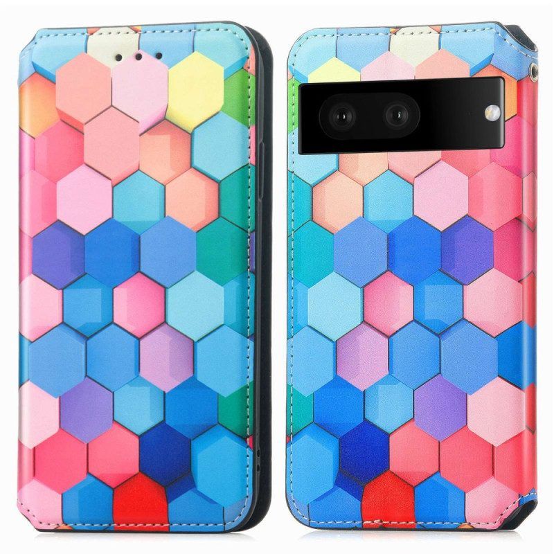 Bescherming Hoesje voor Google Pixel 7 Folio-hoesje Caseneo Rfid-ontwerp