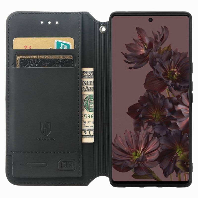 Bescherming Hoesje voor Google Pixel 7 Folio-hoesje Caseneo Rfid-ontwerp