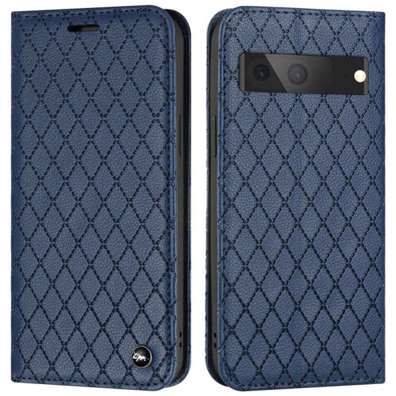 Bescherming Hoesje voor Google Pixel 7 Folio-hoesje Rfid-diamanten