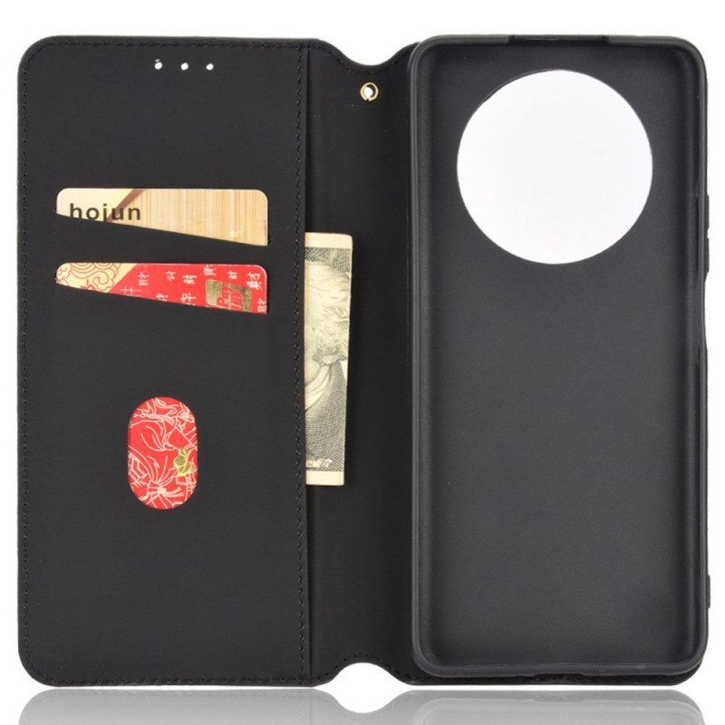 Bescherming Hoesje voor Honor Magic 4 Lite 5G Folio-hoesje Leereffect 3d-textuur