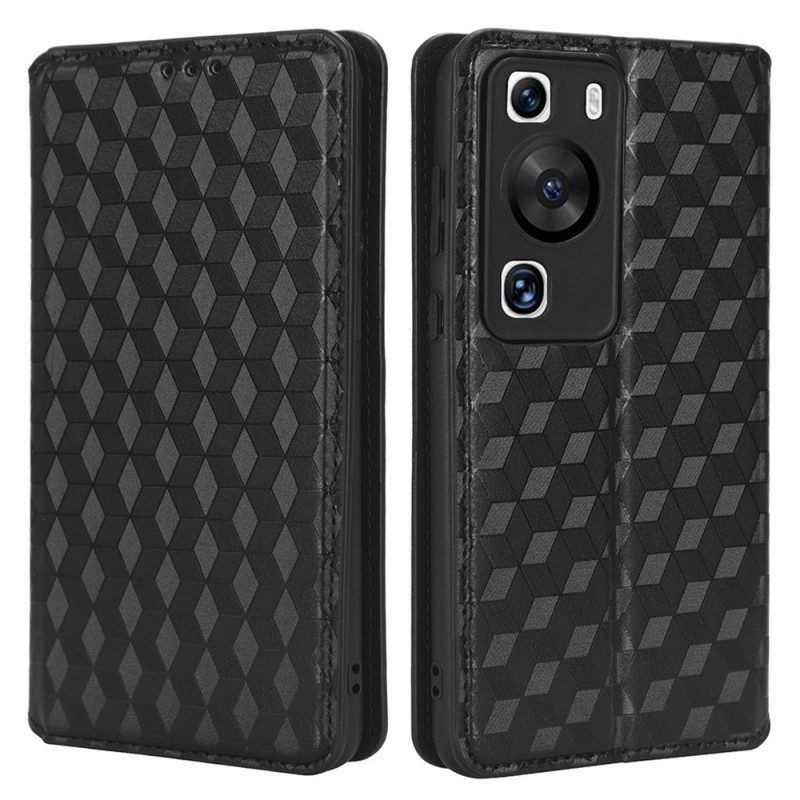 Bescherming Hoesje voor Huawei P60 Pro Folio-hoesje 3d-patroon