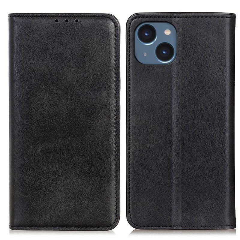 Bescherming Hoesje voor iPhone 14 Folio-hoesje Elegantie Splitleer