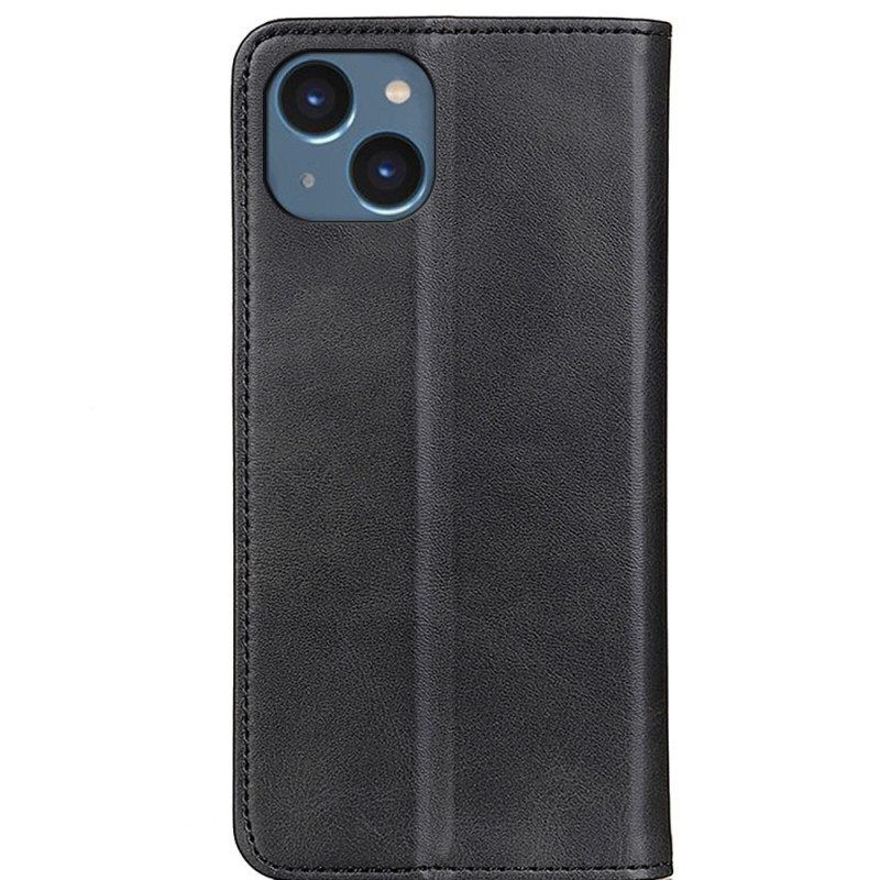 Bescherming Hoesje voor iPhone 14 Folio-hoesje Elegantie Splitleer