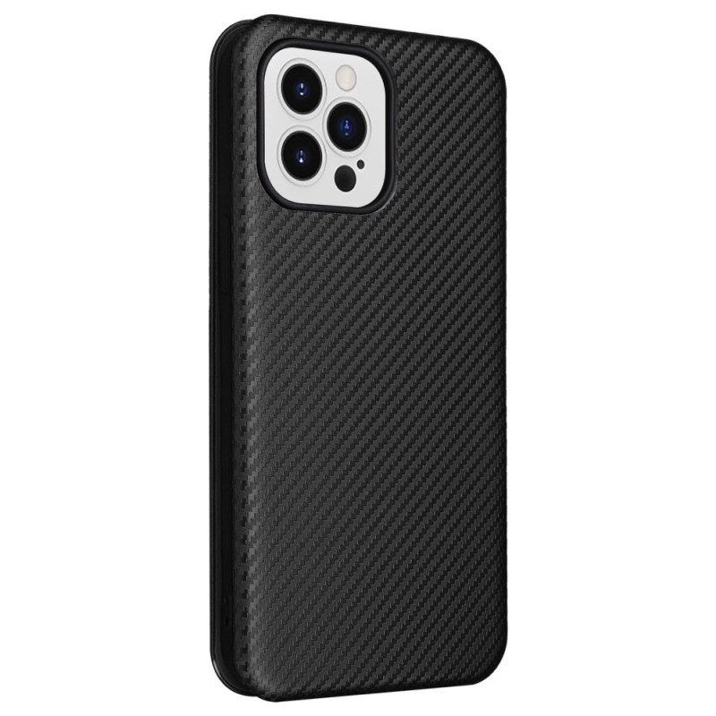 Bescherming Hoesje voor iPhone 14 Pro Folio-hoesje Gekleurde Koolstofvezel