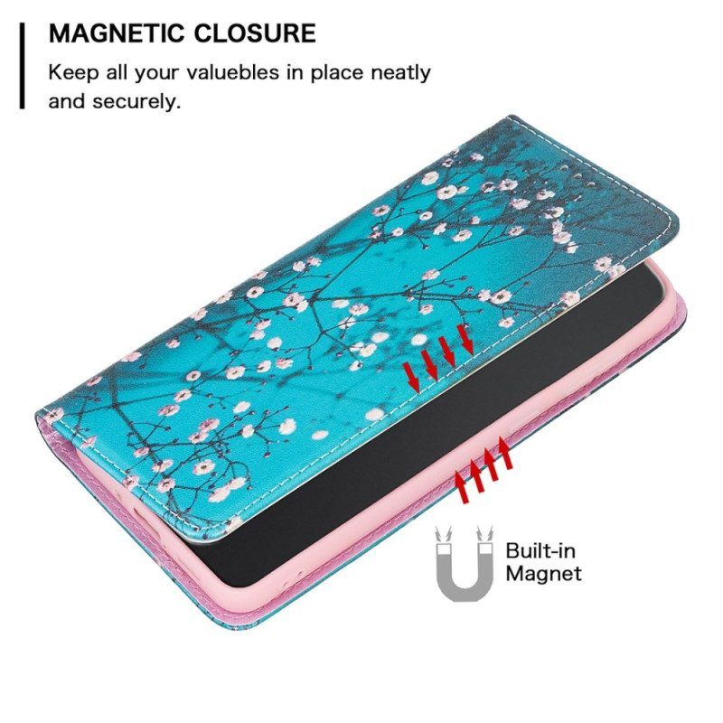 Bescherming Hoesje voor iPhone 14 Pro Max Folio-hoesje Floraliën